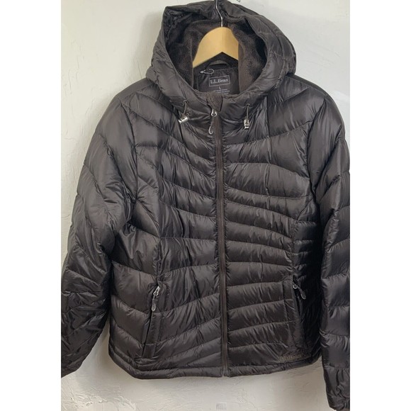 L.L. Bean Jackets & Coats Ll Bean Goose Down Puffer Womens Jacket Coat Deep Brown Size L